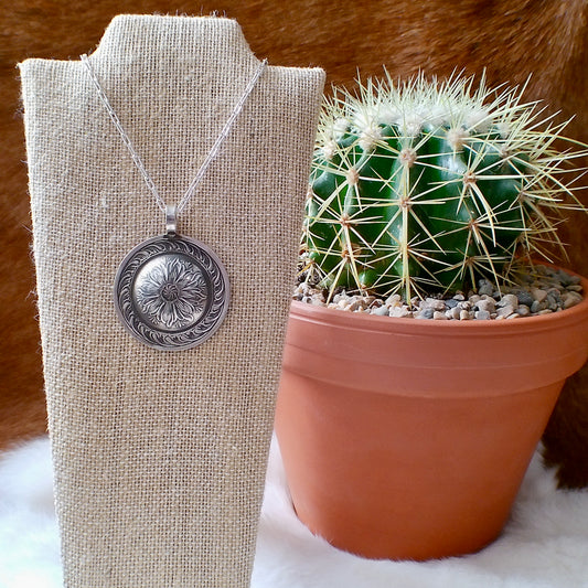 Silver Concho Pendants