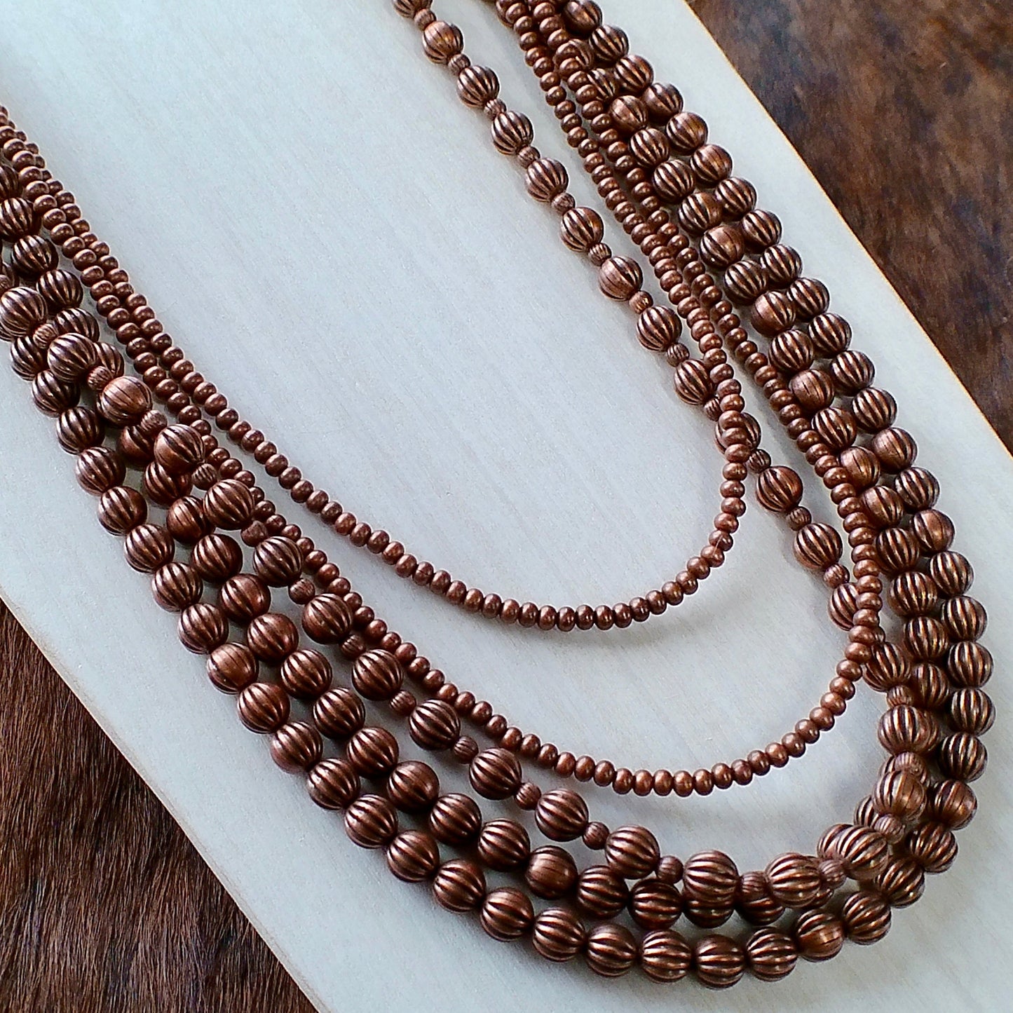 Copper Beaded Necklaces
