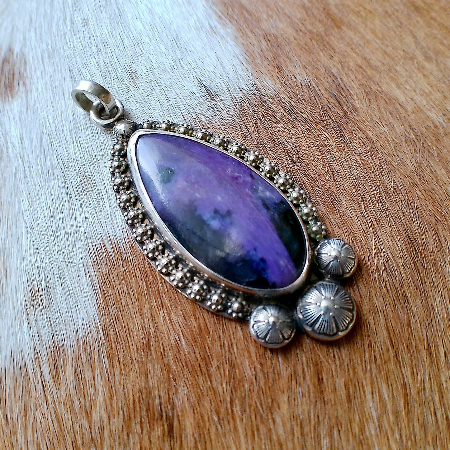 Charoite Pendant — Engraved by Richard Brooks