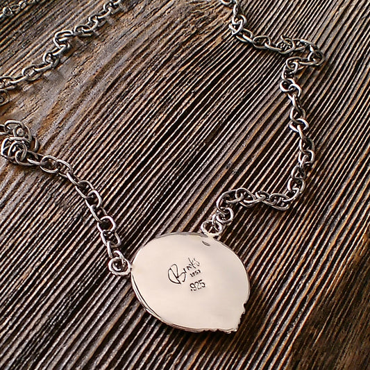 Buffalo Nickel Pendant Necklace on Handmade Chain