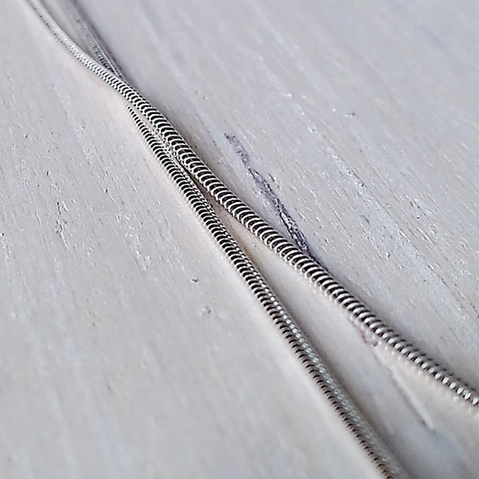 Classic Snake Finished Chain — .925 Sterling Silver