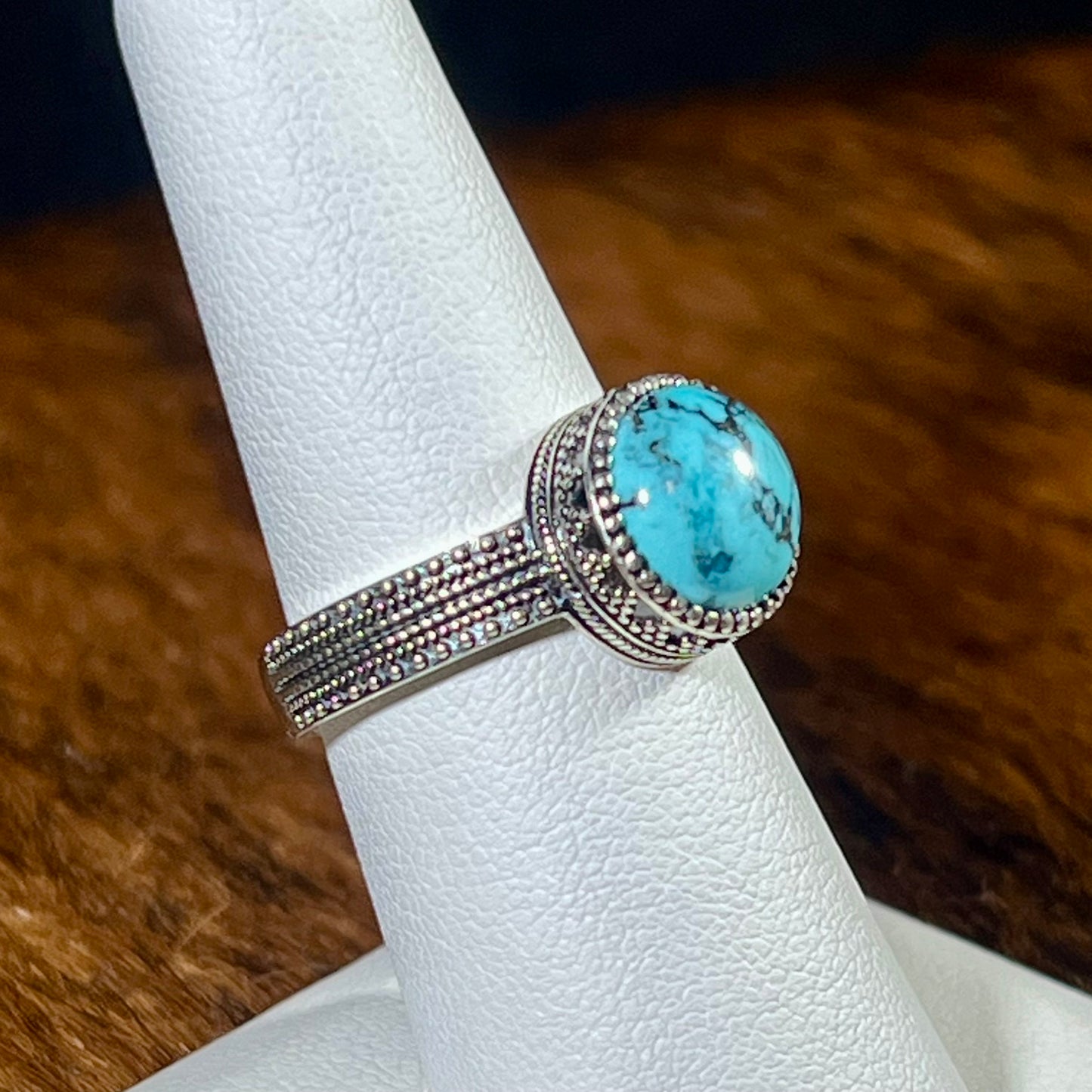 Turquoise Gallery Wire Rings