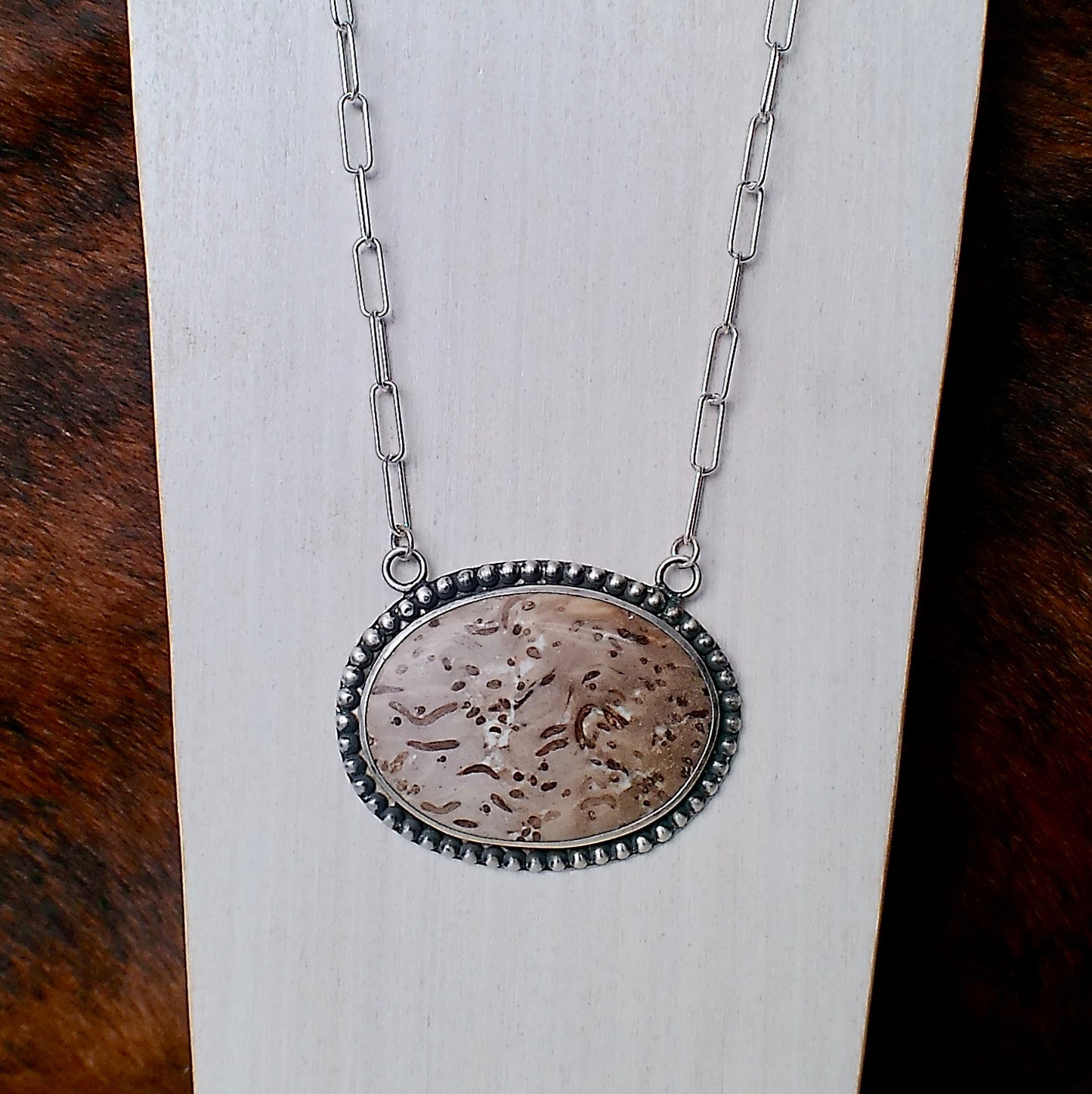 Jasper Pendant Necklace