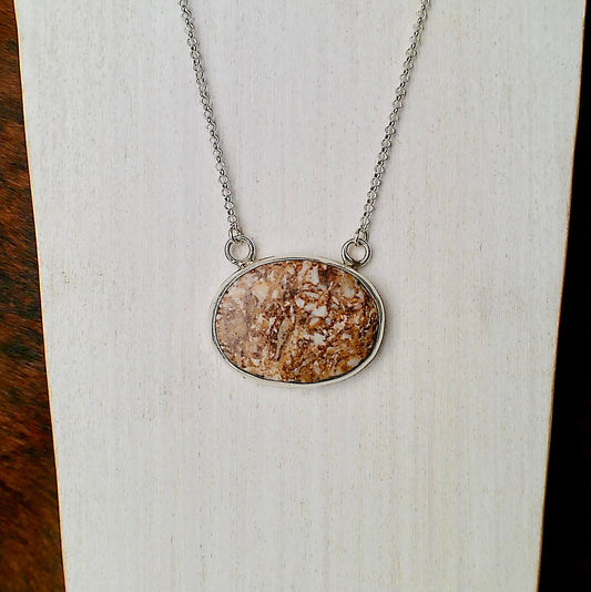 Jasper Pendant Necklace