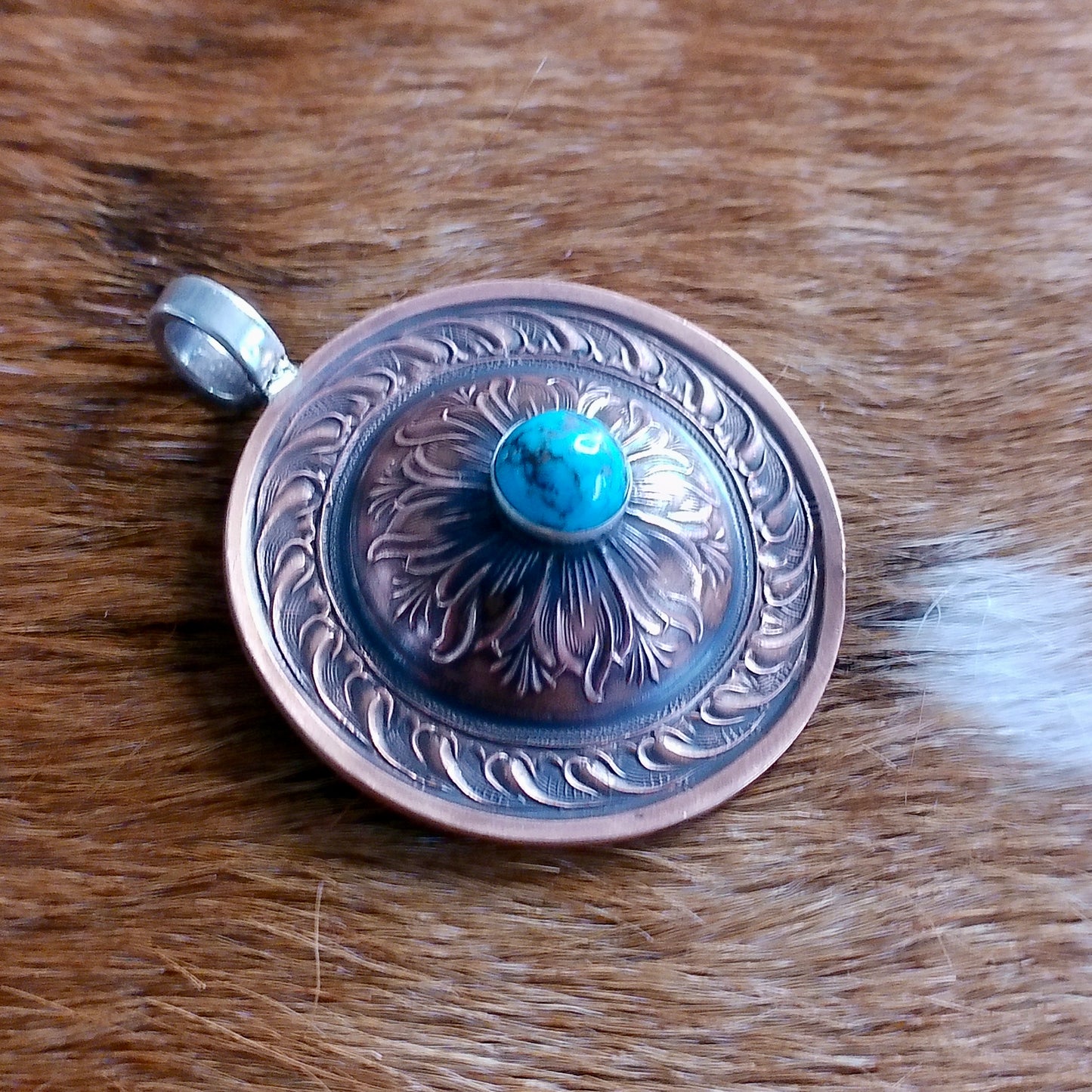 Copper Concho Pendants