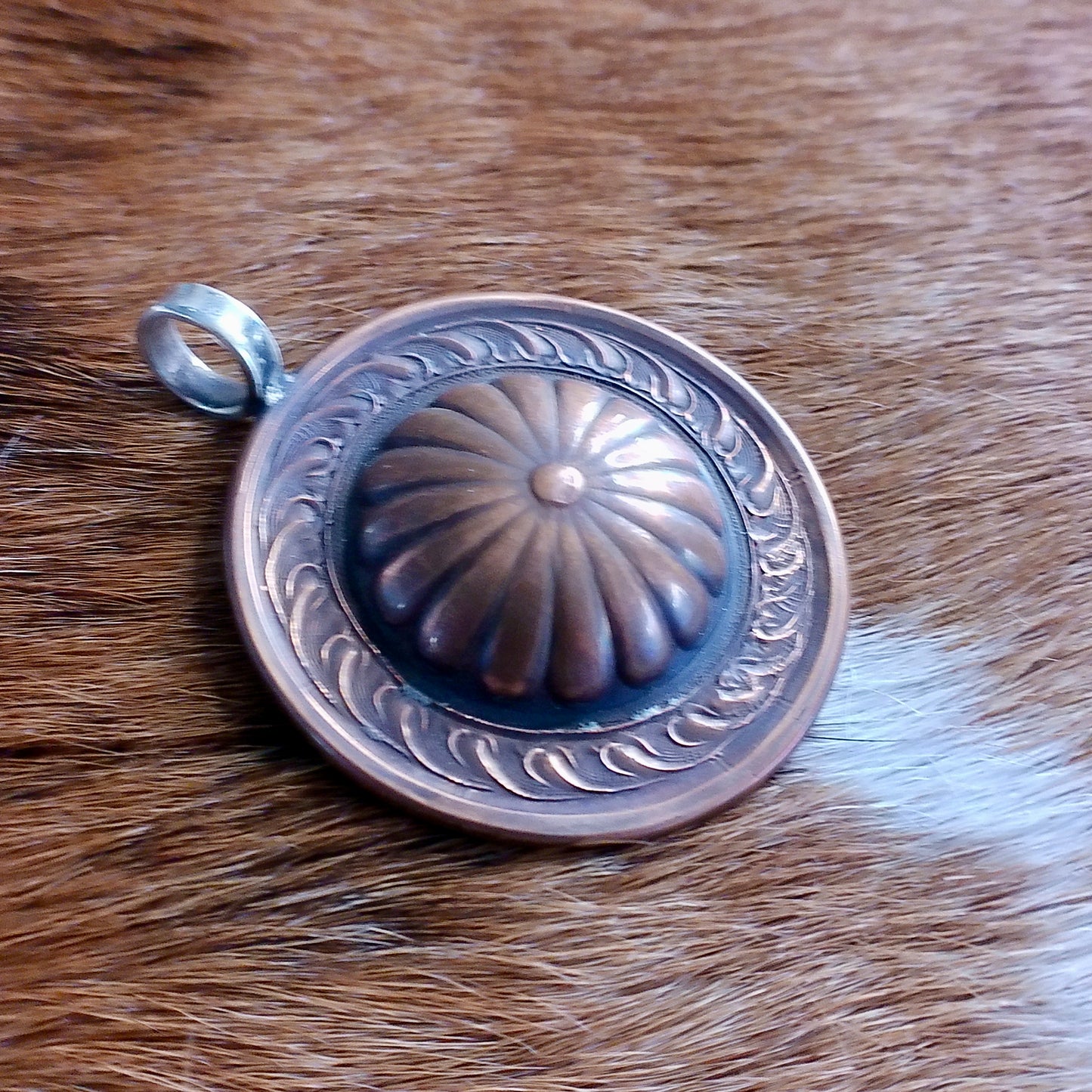 Copper Concho Pendants