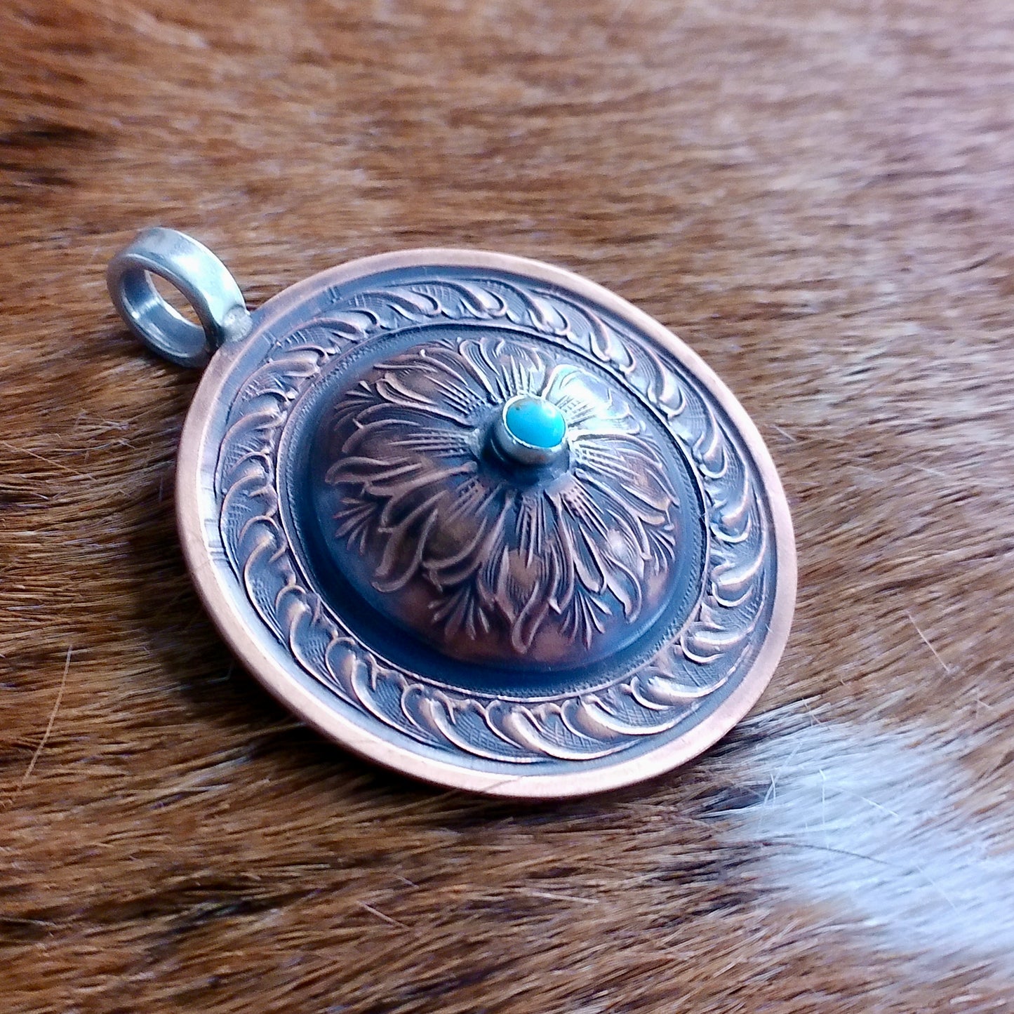 Copper Concho Pendants