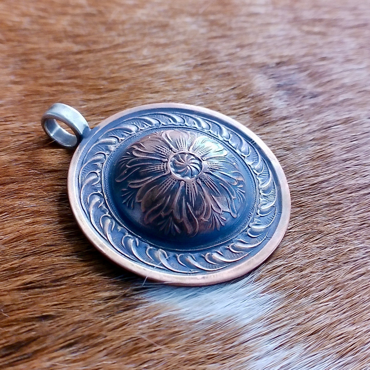 Copper Concho Pendants