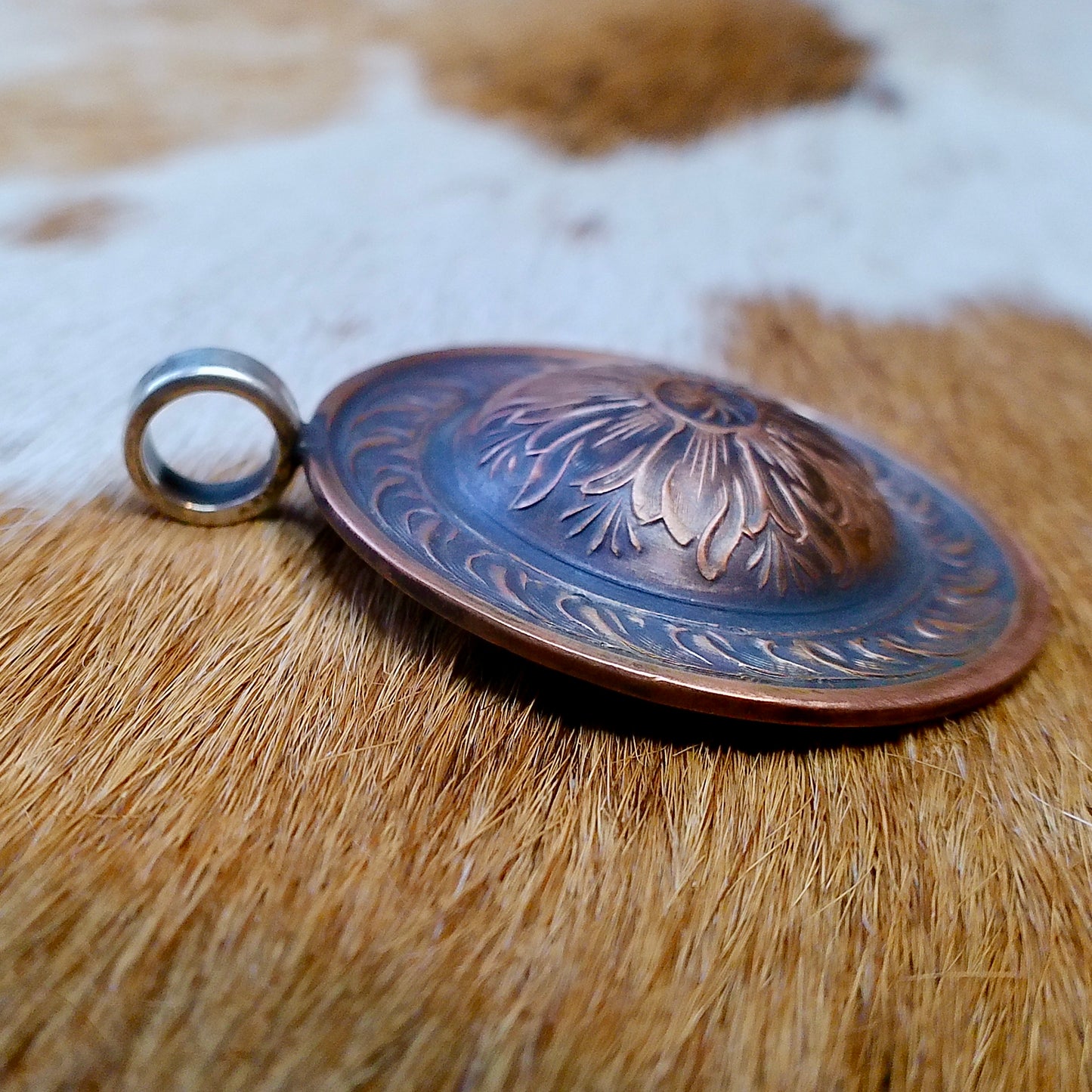 Copper Concho Pendants
