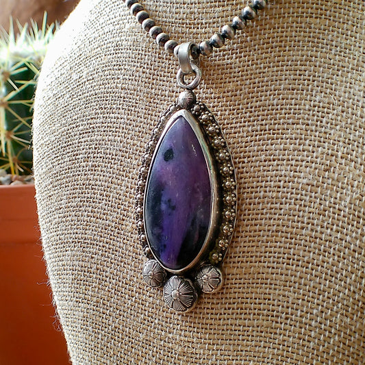 Charoite Pendant — Engraved by Richard Brooks