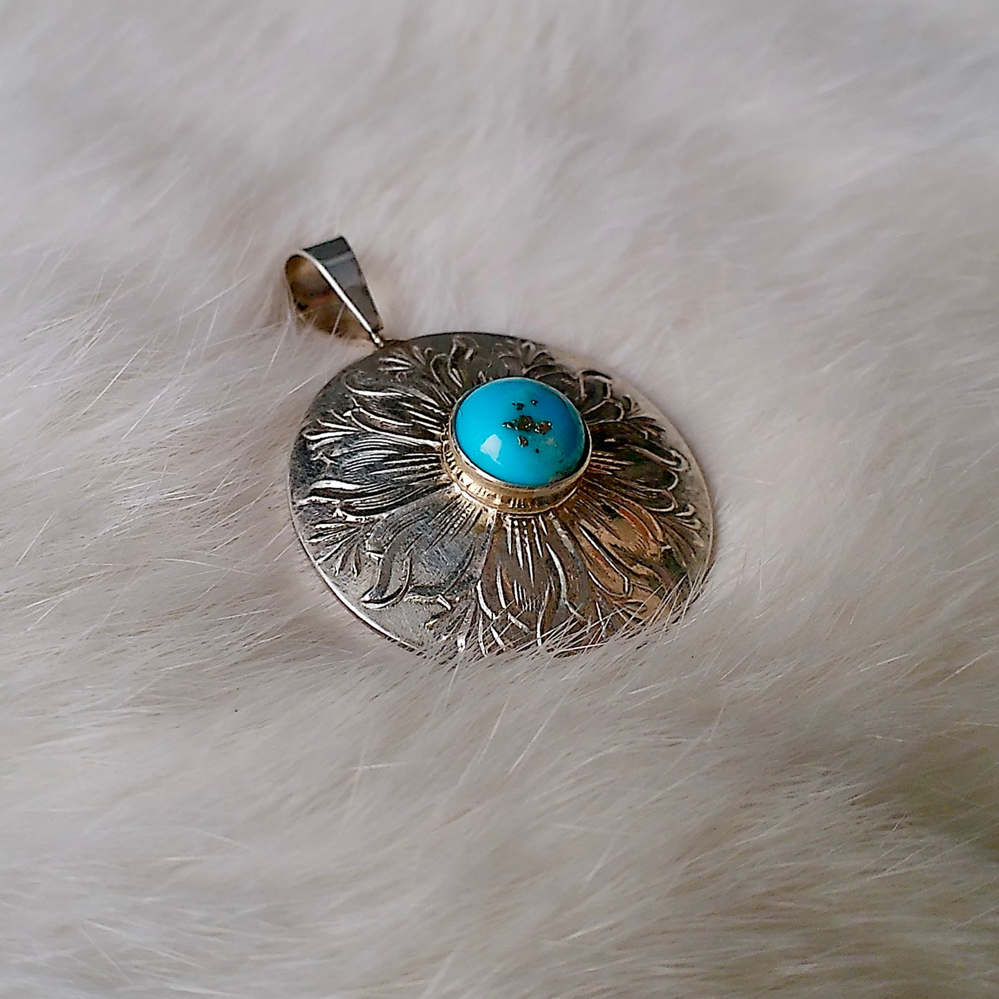 Silver Pendants — Sonoran Turquoise