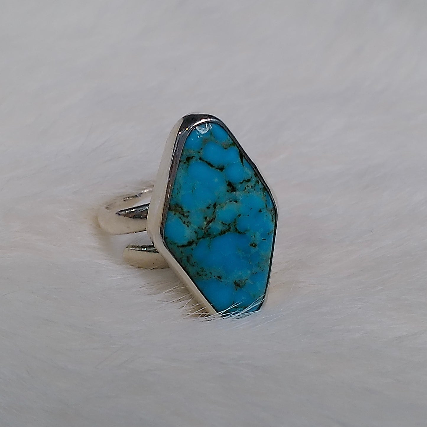 Kingman Turquoise Set — Pendant & Ring