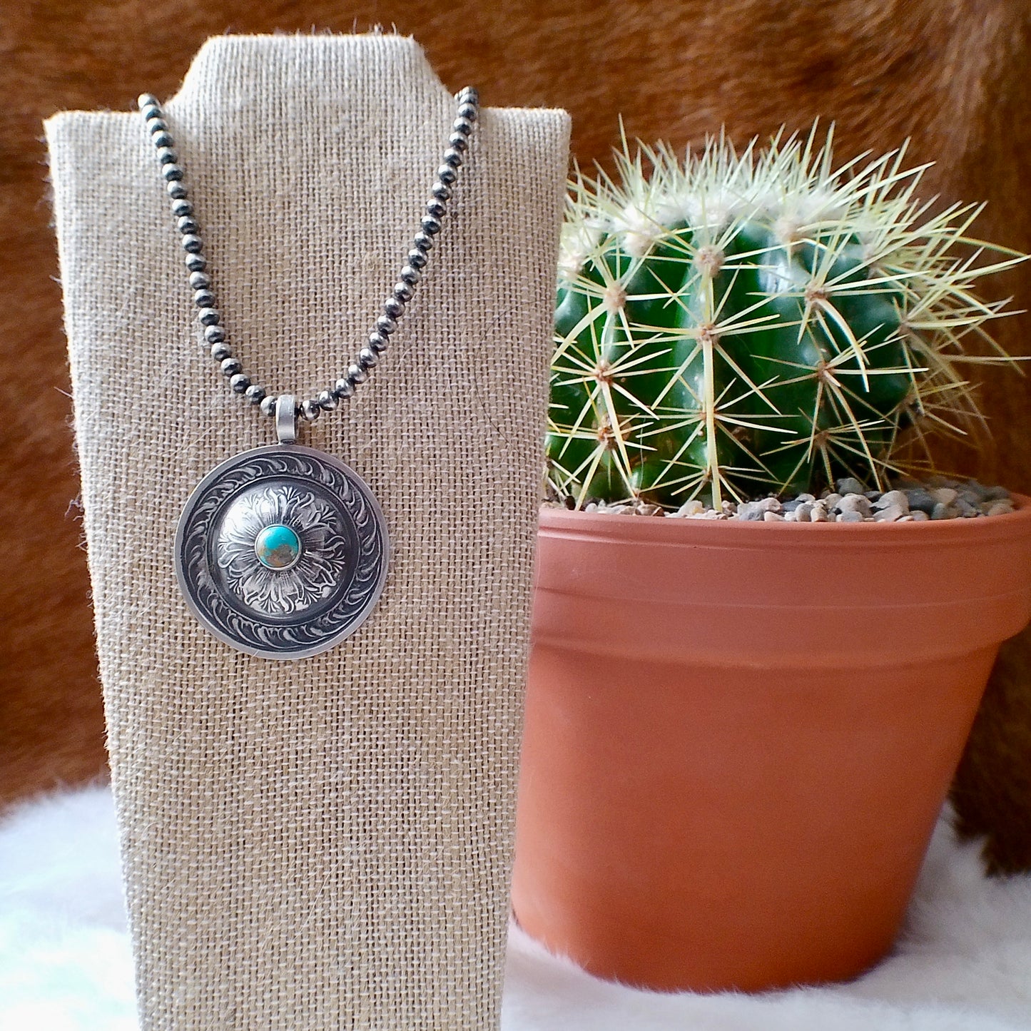 Silver Concho Pendants