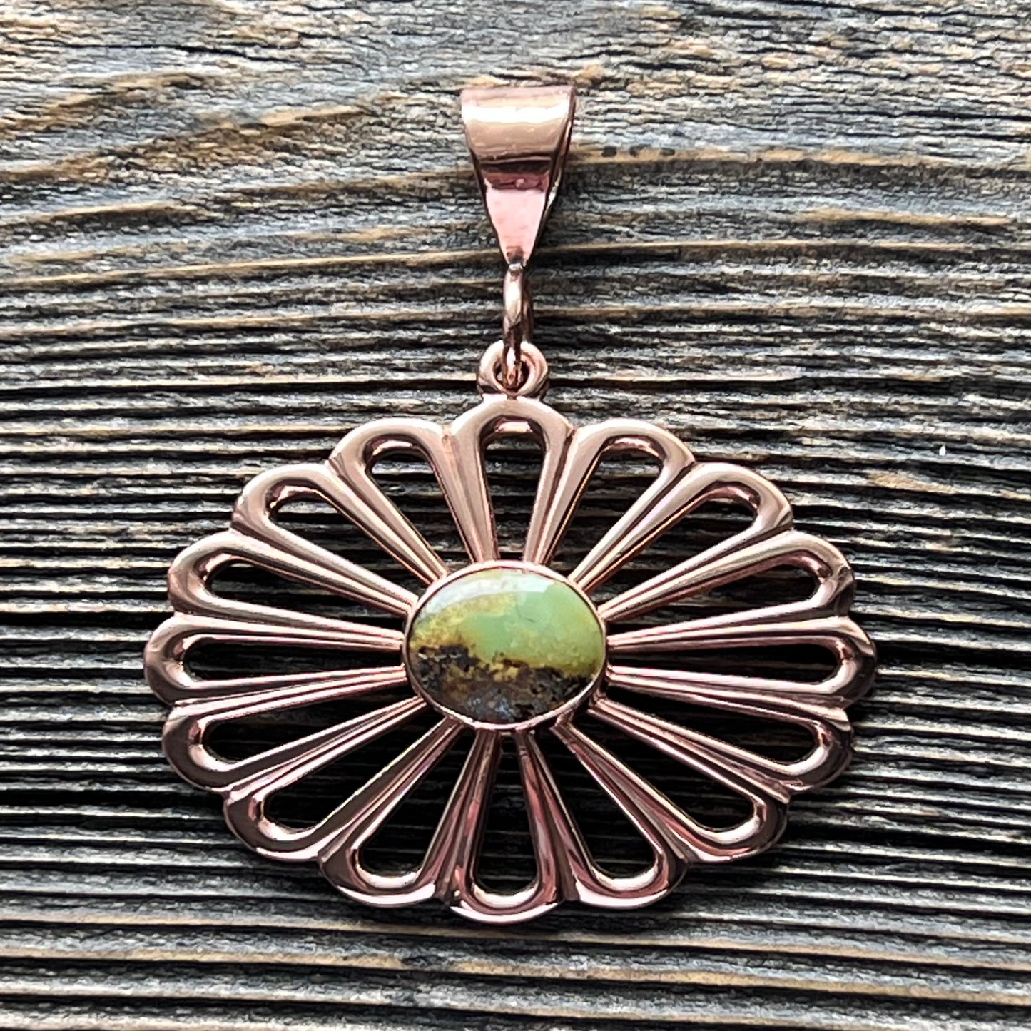 Copper Flower Pendant