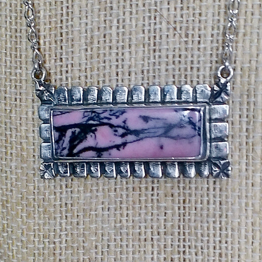 Rhodonite Pendant Necklace