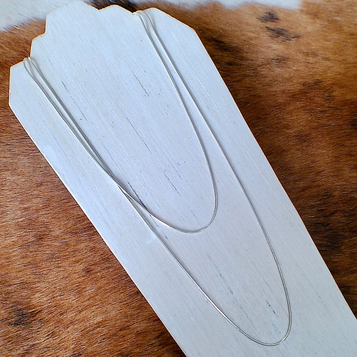 Classic Snake Finished Chain — .925 Sterling Silver