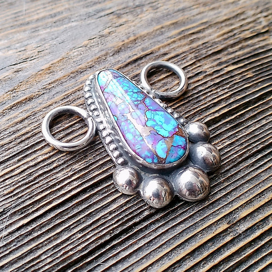 Kingman Spotted Mohave Purple Twilly Tie Slide