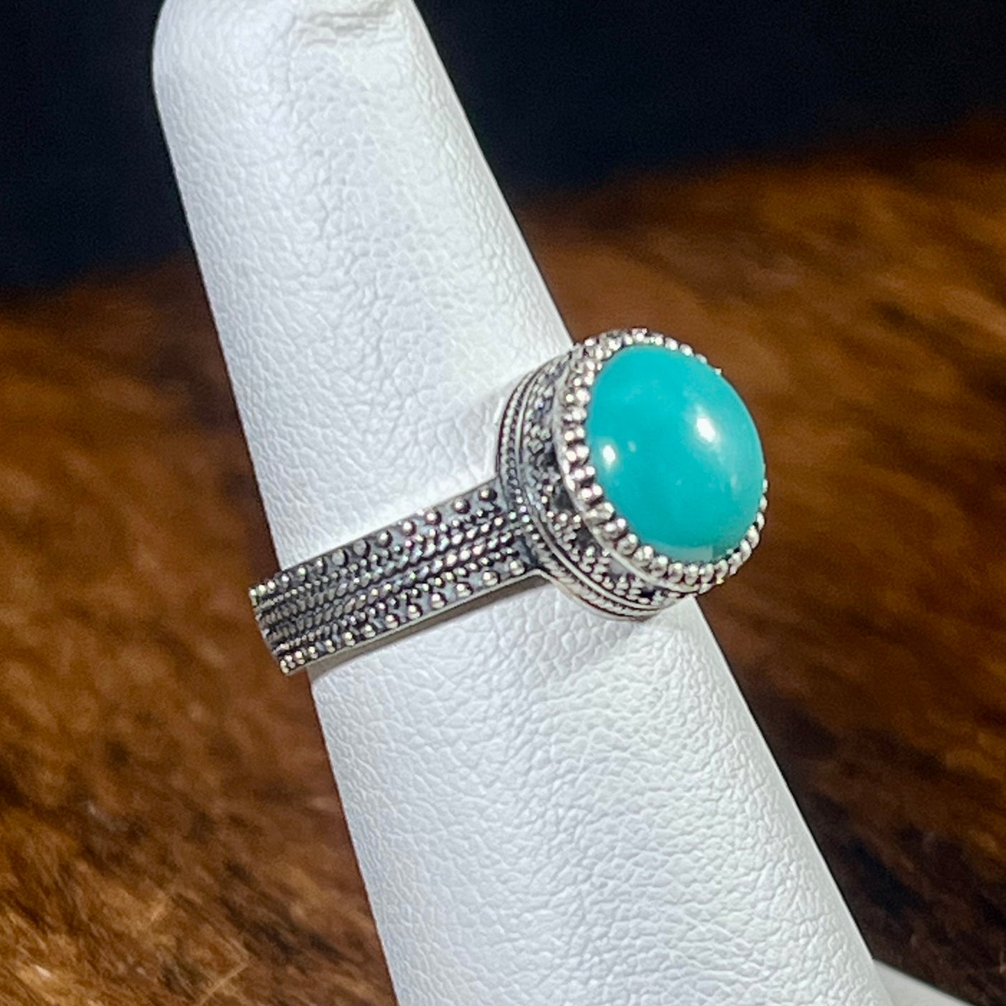 Turquoise Gallery Wire Rings