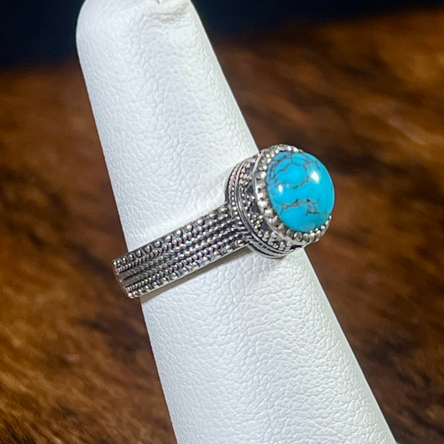 Turquoise Gallery Wire Rings